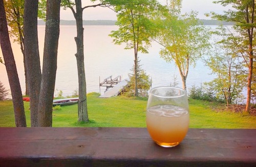 Hayward House | Nelson Lake Retreat: beautiful views of the lake both inside and out.