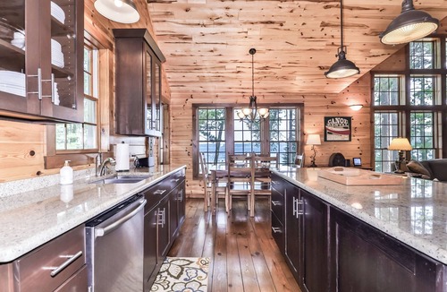 St Germain House | NEW! Luxury 3 bedroom home on Big Saint Germain Lake!