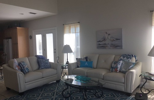 Ocean Springs House | OUR BEACHES ARE OPEN! Private Beachfront Casual Home Custom Salt Water Pool
