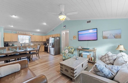 Surf Side Shores House | Our Serenity Now: Private Pickleball & Private Pool: Coastal Ft Morgan Retreat
