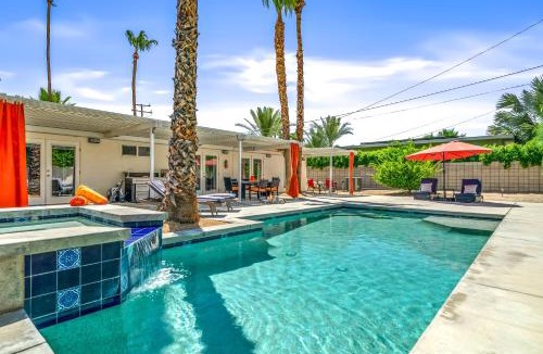 Palm Springs House | Palm Springs Home with a Resort Style Backyard -Joy pool hot tub views