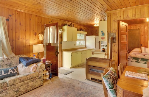Vergas Cabin | Pet-Friendly Lakeside Cabin w/ Dock & Fire Pit