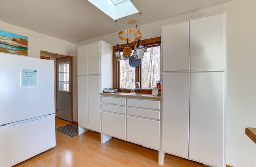 Menominee House | Private Beach & Deck: Spacious Lake Michigan Home