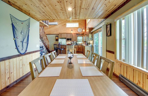 Outing Cabin | Private Dock: Lakefront Family Home in Outing