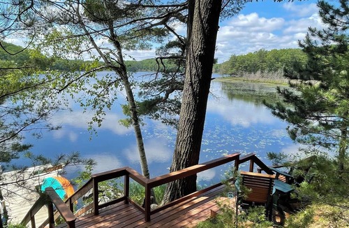 Hazelhurst House | Private lakefront cabin-modern amenities-AC-kayaking, fishing, exploring nature
