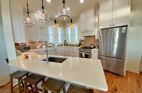 Surf Side Shores House | Private Oasis - Golf Cart, Hot Tub and Sauna!