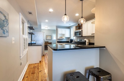 Historic District House | Private Patio at Historic Hanover House Across from USNA Gate 3