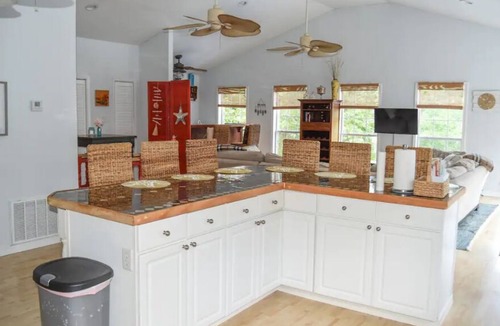 Gautier House | Relaxing 3BR 2BA Waterfront Getaway with Pool & Fishing Pier
