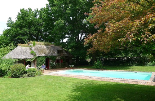 Les Jonquerets-de-Livet House | Secluded 15th Cent. Manor House with a large pool in a landscaped setting