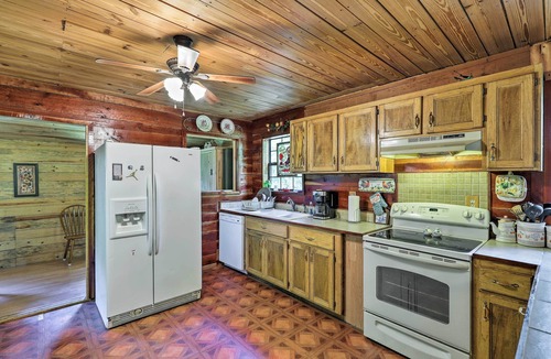 Neely Cabin | Secluded Cabin w/Pond ~ 37 Mi to Gulf Coast!