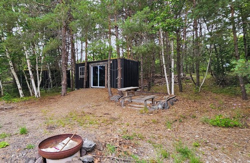 Mohawk Cabin | Shipping contain conversion into cozy copper Country cabin!!