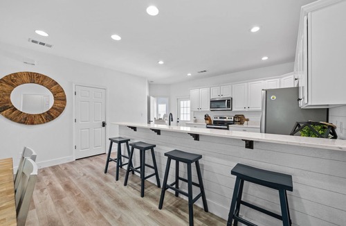 Surf Side Shores House | Single Story Home + 2 King Masters + Walk to Private Beach