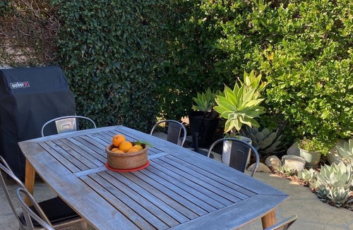 East San Roque Condo | Single story, red tile roof condo walking distance to the Mission and San Roque