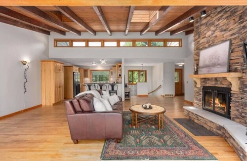 Altoona House | Spacious Home on Lake Altoona- Firepit, Theater, Gym