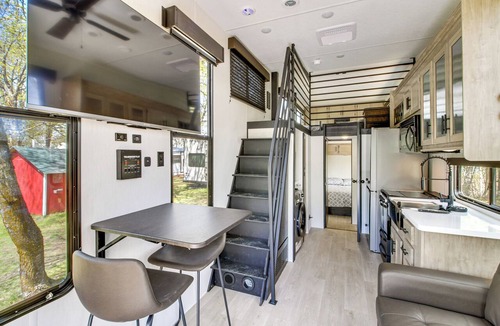 Puposky House | Steps to Gull Lake! Modern RV Stay w/Resort Perks