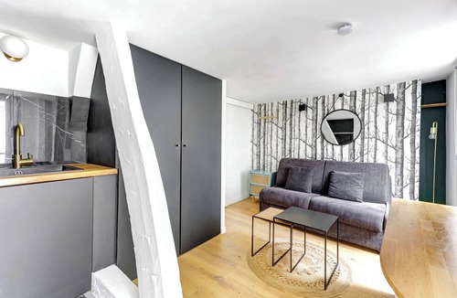Quartier du Mail Apartment | Studio lumineux au centre de Paris