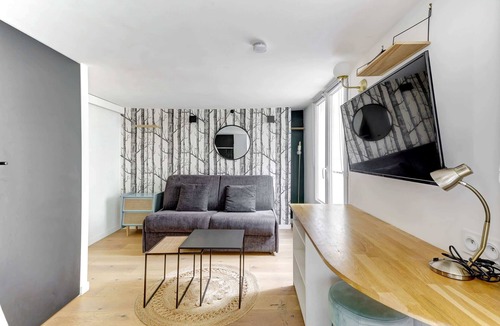 Quartier du Mail Apartment | Studio lumineux au centre de Paris