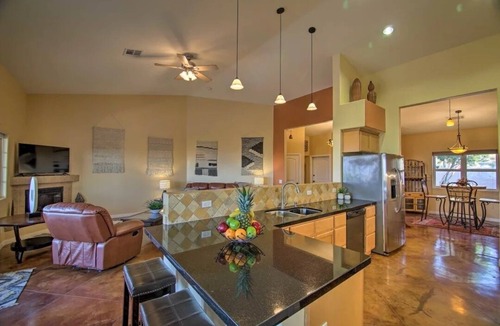 Desert Hot Springs House | Stunning house with a view of windmills and San Gorgonio Mountains, spa and pool