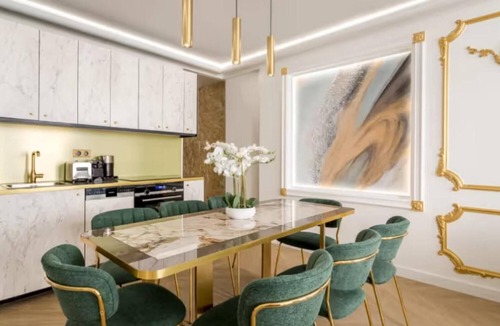 Quartier Sainte-Avoye Apartment | STYLISH PARISIAN RETREAT WITH 3 BEDROOMS, MARBLE ACCENTS AND DESIGNER INTERIORS