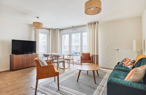 Levallois-Perret Condo | T3 spacieux + cuisine | Gare à 5 min, Paris direct