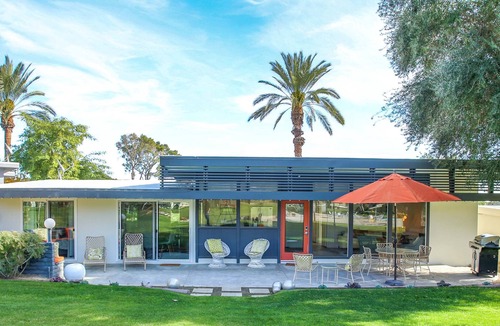 Indian Wells House | Tennis Garden Indian Wells Mid Century View Home and Pool