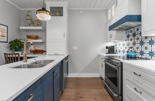 Sister Bay Condo | Top Floor Luxury Unit Downtown Sister Bay Marina and Water Views!
