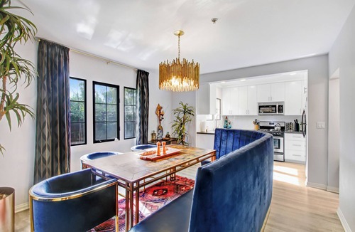 Panorama City House | Velvet and Brass Cozy Four Bedroom Poolside & Hot Tub Retreat