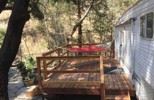 Ventura County House | Vintage RV Creekside Nature Retreat near Ojai next to Swim Holes Hike