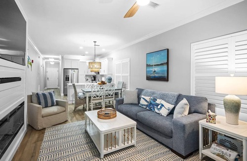 Orange Beach Condo | Waterfront Beautiful 3BR End-Unit in Walker Key— Balcony, Pools, and Boat slip