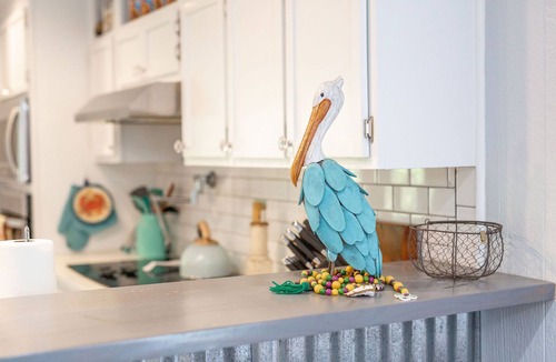 Shoreline Park House | Waterfront Coastal Cottage~Pet Friendly with Private Dock-Access to Jourdan/Gulf