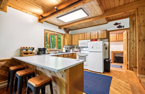 Gills Rock Cottage | Wooded cottage w/large screened porch & fire pit. Comfort and Nature combined.