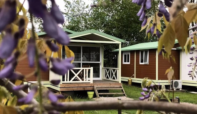06-Comfort Chalet 24 m² (2 bedrooms - 1–5 people) + Covered Terrace + TV + Air Conditioning 2–5 people - 2 people included in the rate