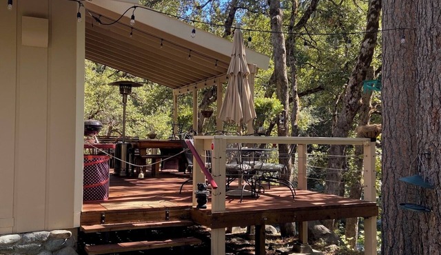 2 bed, 2 bath - master has two queen beds, guest room has 1 queen + bunk bed.