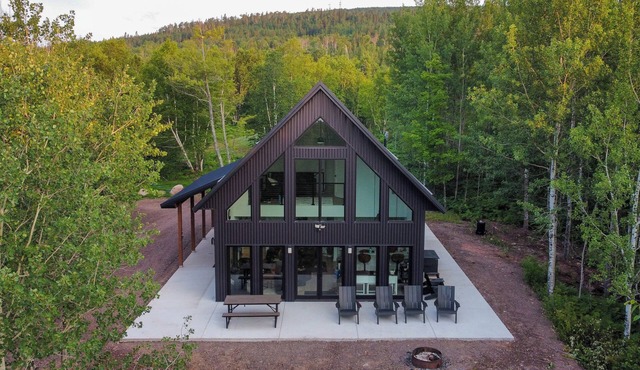 2 Mi to Lutsen Mtn: Modern Cabin w/Patio Fire Pit