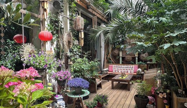Artist's loft with terrace in Paris. Charm, calm, ideal family.