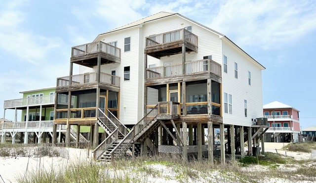 Bar Harbor East - Spacious 6 bdrm Gulf Front Duplex, Sleeps 16