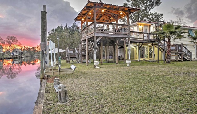Bay St. Louis House w/Boat Dock & Launch!