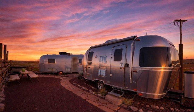 Buddy Airstream with Private Hot Tub (Unit A) - Airstream Bambi Flying Cloud 2019 & Avion Travel Trailer Airstream