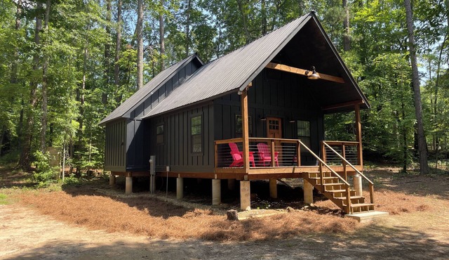 Chalet w/lake access! This is the larger of two cabins available on property.