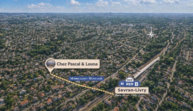 Chez Pascal et Louna au calme avec Jacuzzi ! Proche PARIS et RER B et CDG AÉROPORT