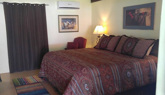 Comfortable apartment with kitchen and lounge at Historic Rancho Santa Cruz.