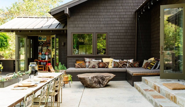 Craftsman home nestled in an open meadow in downtown Ojai