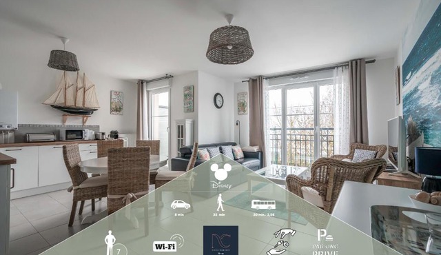 *Disneyland-Paris* 7pers, Wifi, Netflix, parking