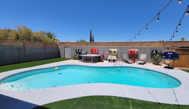 Fighter Jet Launching Pad with Pool!