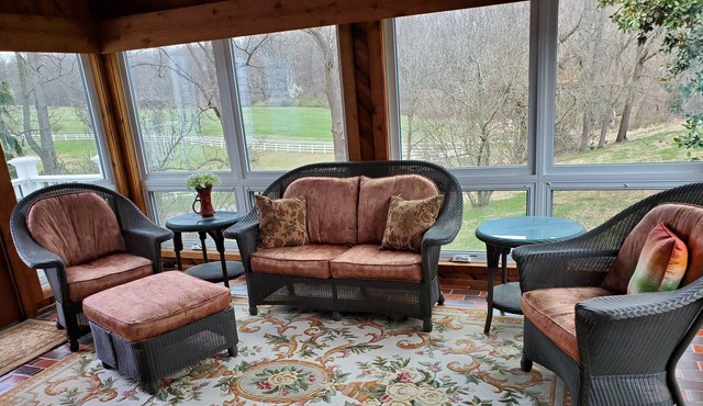 Horse friendly. Walk, bike, hack to Fair Hill. Minutes from Newark, DE. No pets.