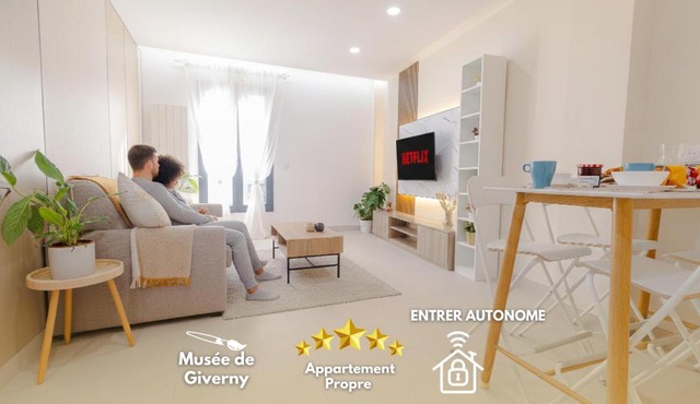La cosy - Moderne - Pro ou couple av Enfants - Entrer autonome -Les Bonn'appartts-sur-Seine