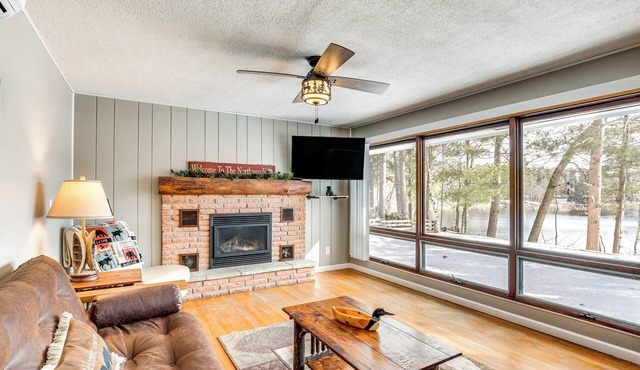 Lakefront Eagle River Retreat w/Dock & Fire Pit!