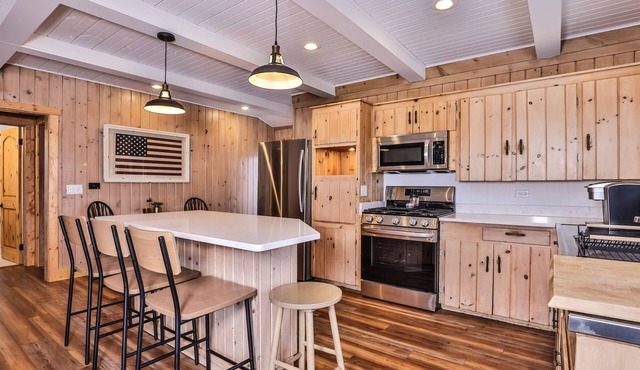 Lakefront home with private dock, deck, fireplace, firepit, canoe & paddleboat