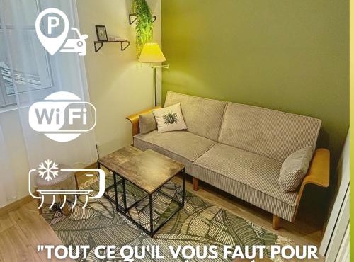Le Trinity tout confort avec parking privé au centre ville