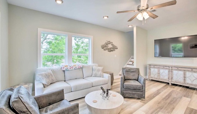 Modern Waveland Home w/Deck, Walk to Beach!